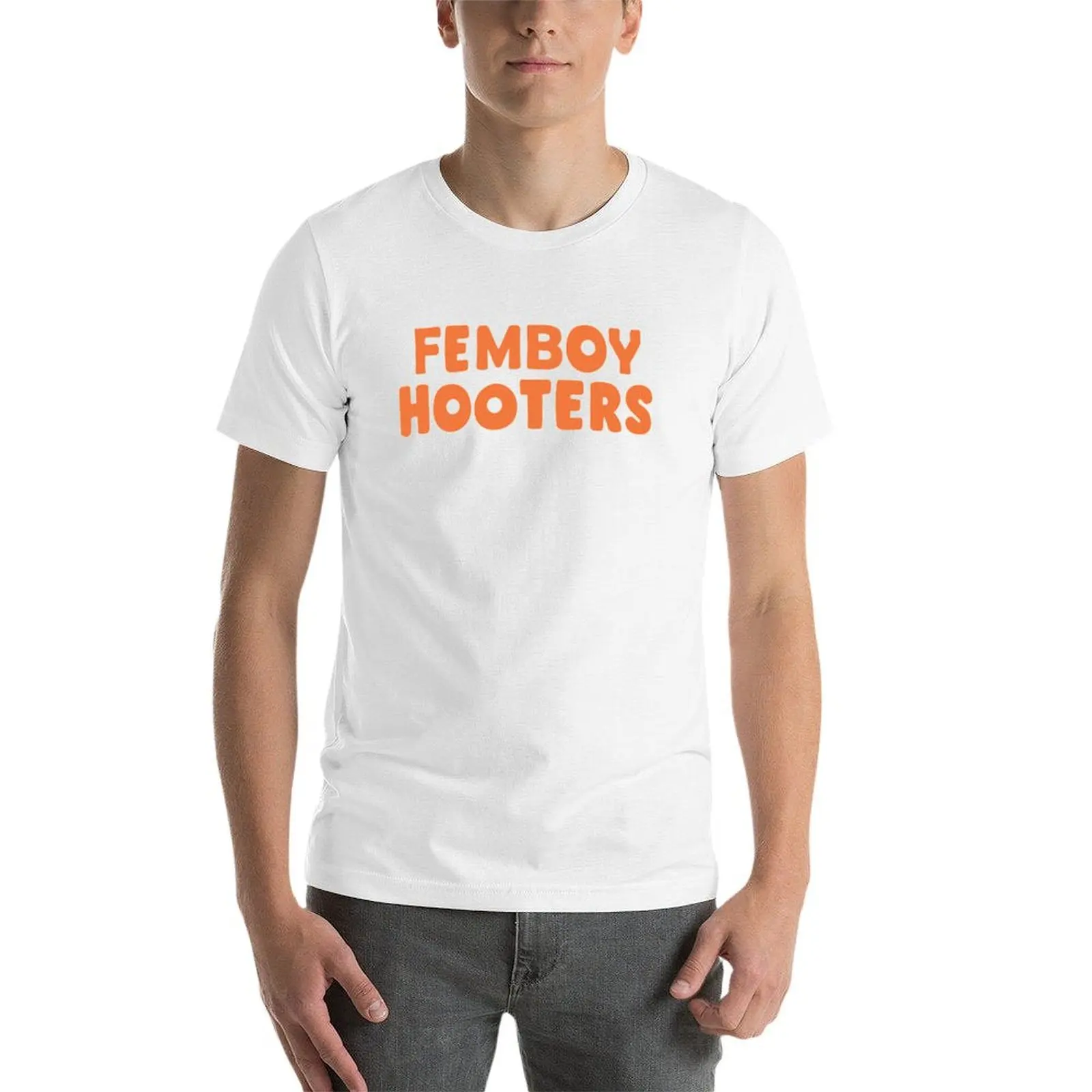 Femboy Hooters T-Shirt plus sizes vintage clothes men graphic t shirts
