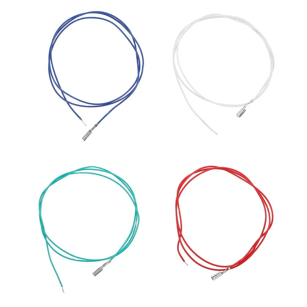 4Pcs Turntable Phonograph Head Wire Set Replacement Copper Lead Wire for Stereo Headshell Stable Clear Sound Accessory