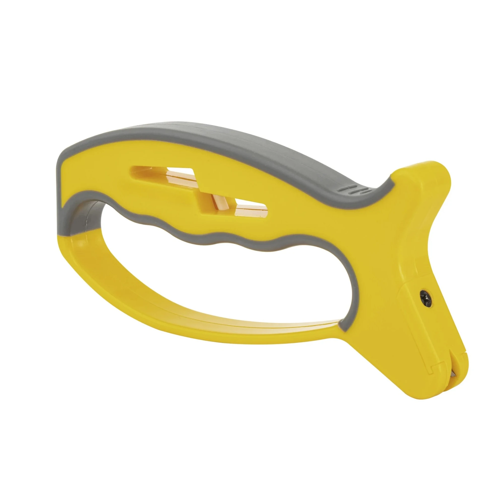 

4-Pack V-Shaped Knife Scissors Sharpener, Yellow and Gray Double Sand Sharpening Tools for Kitchen and Home