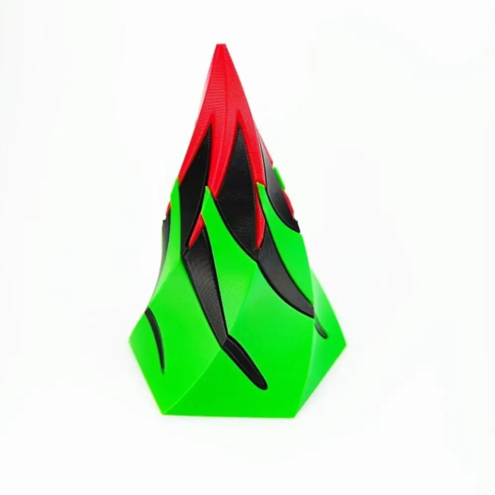 New 3D Printing Pyramid Fidget Toy Volcano Creative Spiral Cone Toy Relief Relax Portable Passthrough Sculpture