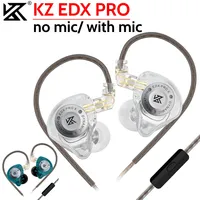 KZ EDX PRO 3.5 Mm Jack Sport Wired Earbuds In-Ear Headsets Comfortable Wearing Wire In-Ear Earbuds Headset with Microphone
