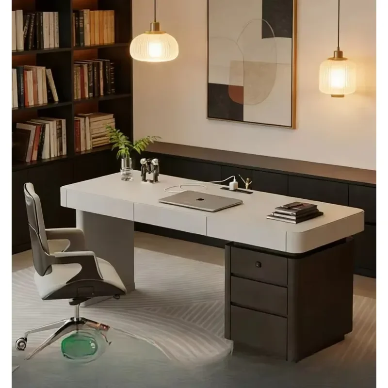 Italian Home Study With Fingerprint Lock Storage Cabinet Writing Desk DeskX15