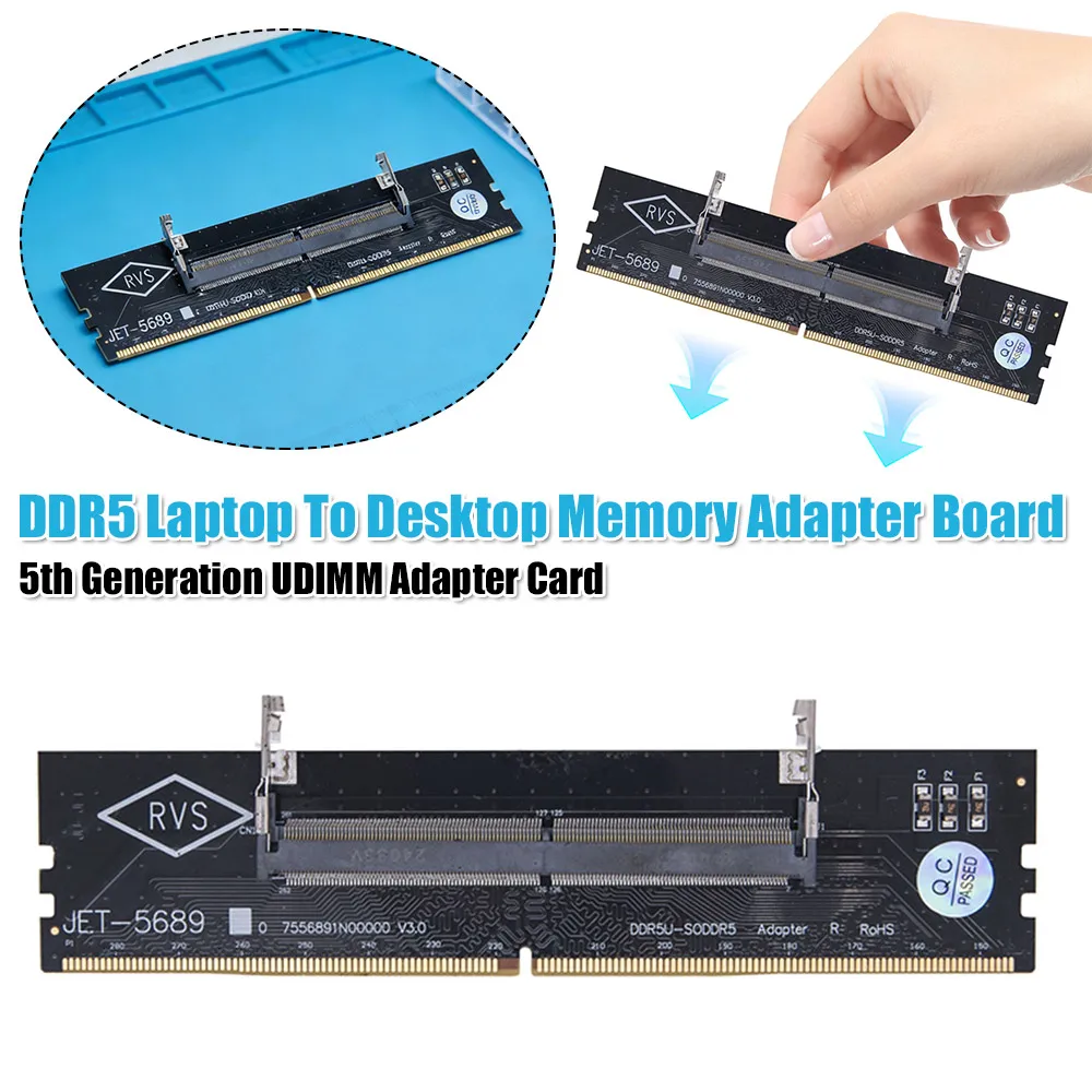 DDR5 Laptop To Desktop 5th Generation UDIMM Adapter Card Memory Connector Converter Adaptor Computer PC Accessories