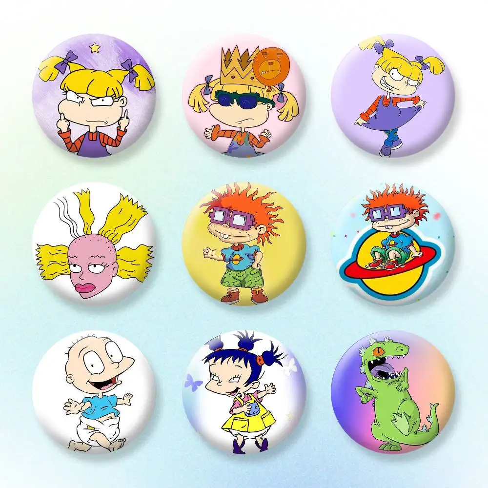 

R-Rugrats Button Pins Backpack Clothing Decor Brooch Badge Jewelry Gifts for Kids