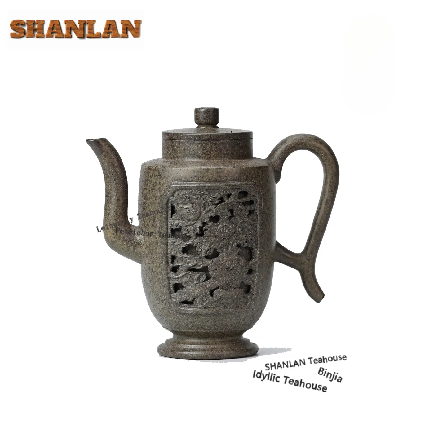 

350 мл Роскошные чайники Исин из фиолетовой глины, полый горшок ручной работы, чайник из сырой руды и грязи с ситечком, китайский чайный сервиз Zisha, ча-ча ремесло