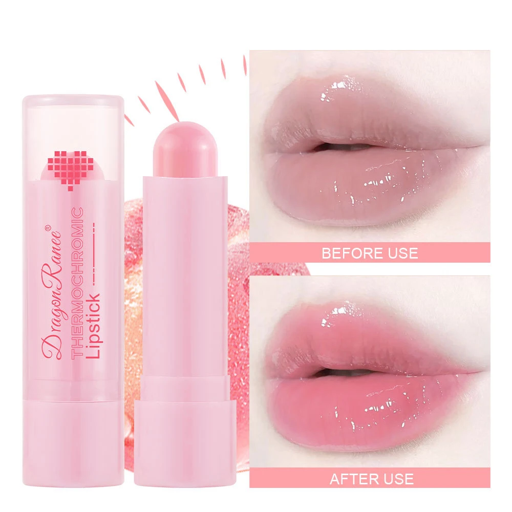 Pink lip balm lipstick female moisturizing non-peeling moisturizing lip dye lipstick pink solid lip honey