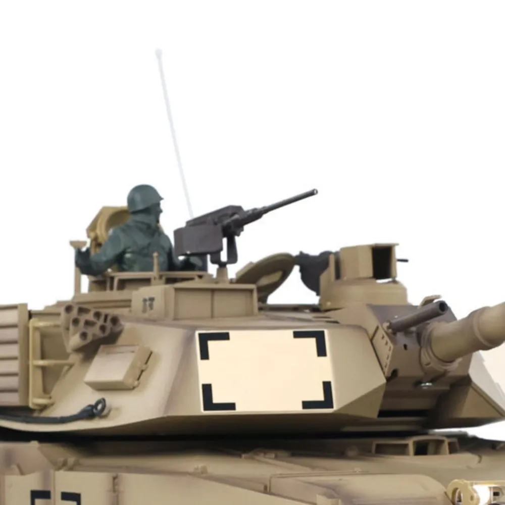 Heng Long 1/16 7.0 Plastic M1A2 Abrams RC Tank 3918 Steel Gearbox 360 Rotate Barrel Recoil RC Toys Model TH17792