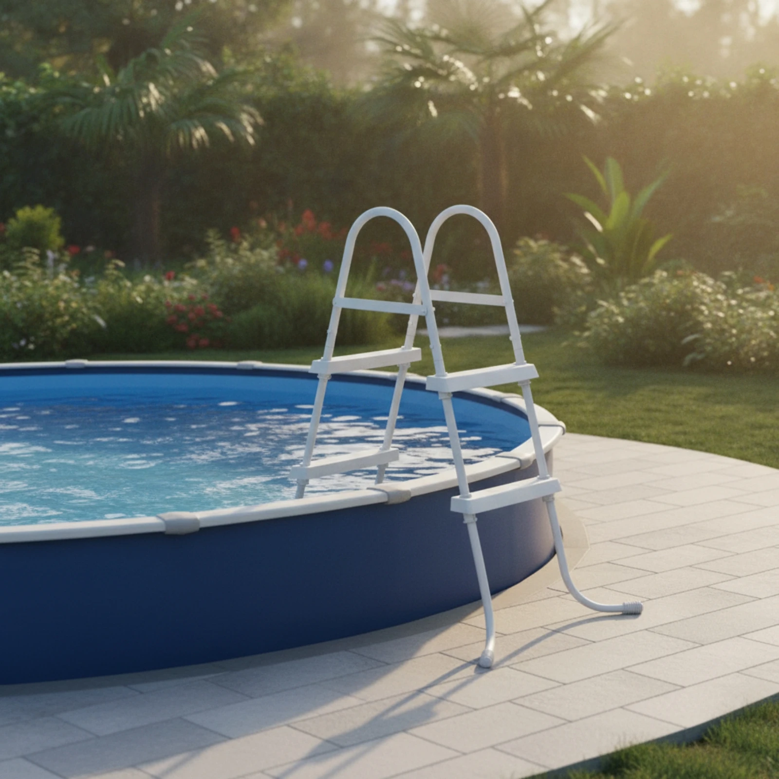 A字型プールラダー、安定した地上設置型プールラダー、耐久性が - Pool Ladder Above Ground のレビューと価格