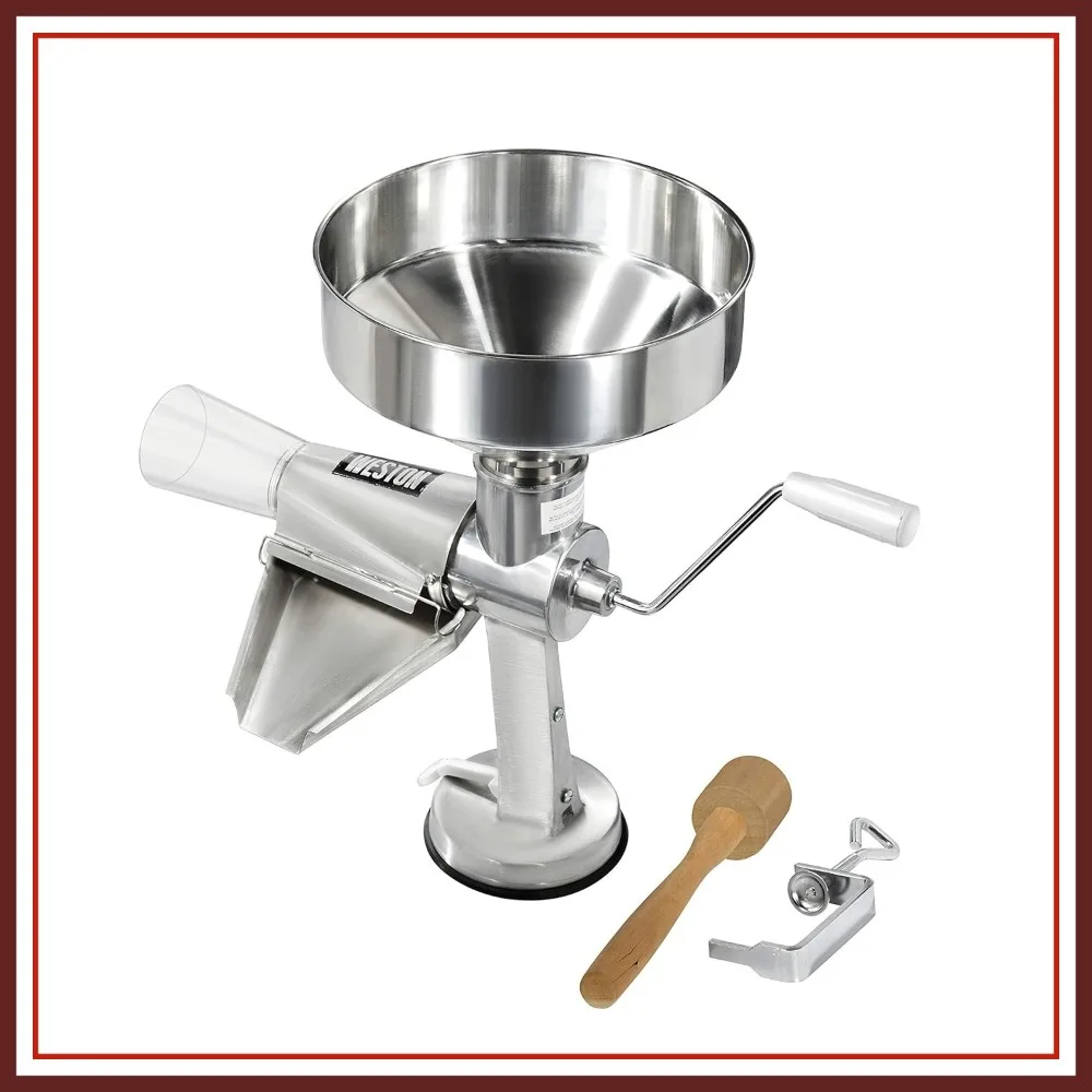 

1 Gallon Tomato Strainer, Stainless Steel Food Mill, Heavy Duty Sauce Maker