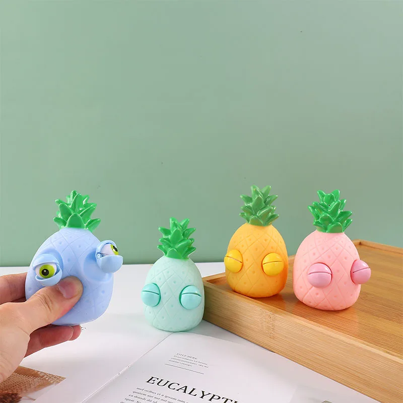 Jouet Anti-souligné pour Enfant et Adulte, Fruit Squint, Ananas, Squeeze, Fidget, Squishy, Funny Stranks, Instituts, Play Pranks, Cadeau, J190