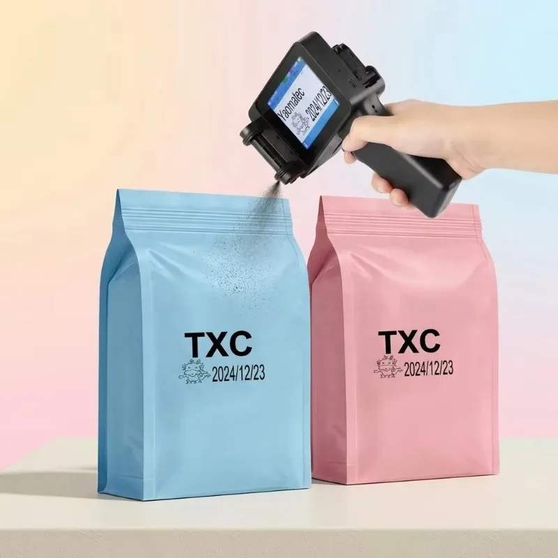 New Top Portable Battery Powered Manual Handheld Inkjet Printer, USB & Multilingual, for Label, Card & Paper Printing