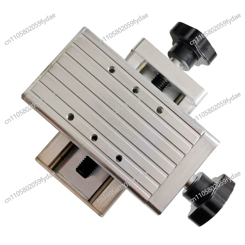 Two-Dimensional Welding Torch Moving Slide - Fine-Tuning Torch Holder Cross Table for Welding Gun, XY Axis Slider 60mm Stroke