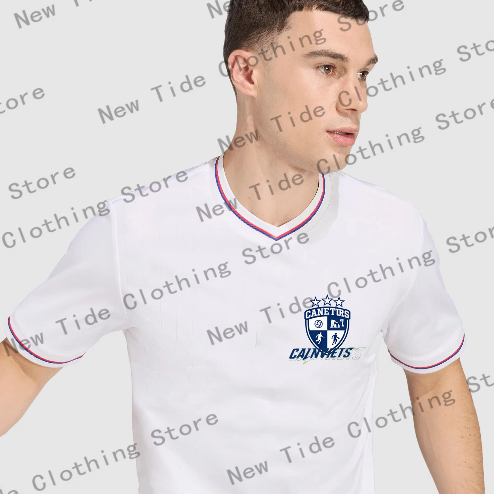 

Men's White Jersey T-Shirt – Comfortable Summer Wear , Breathable Fabric Ideal for Sports Sessions and Casual Summer Outings