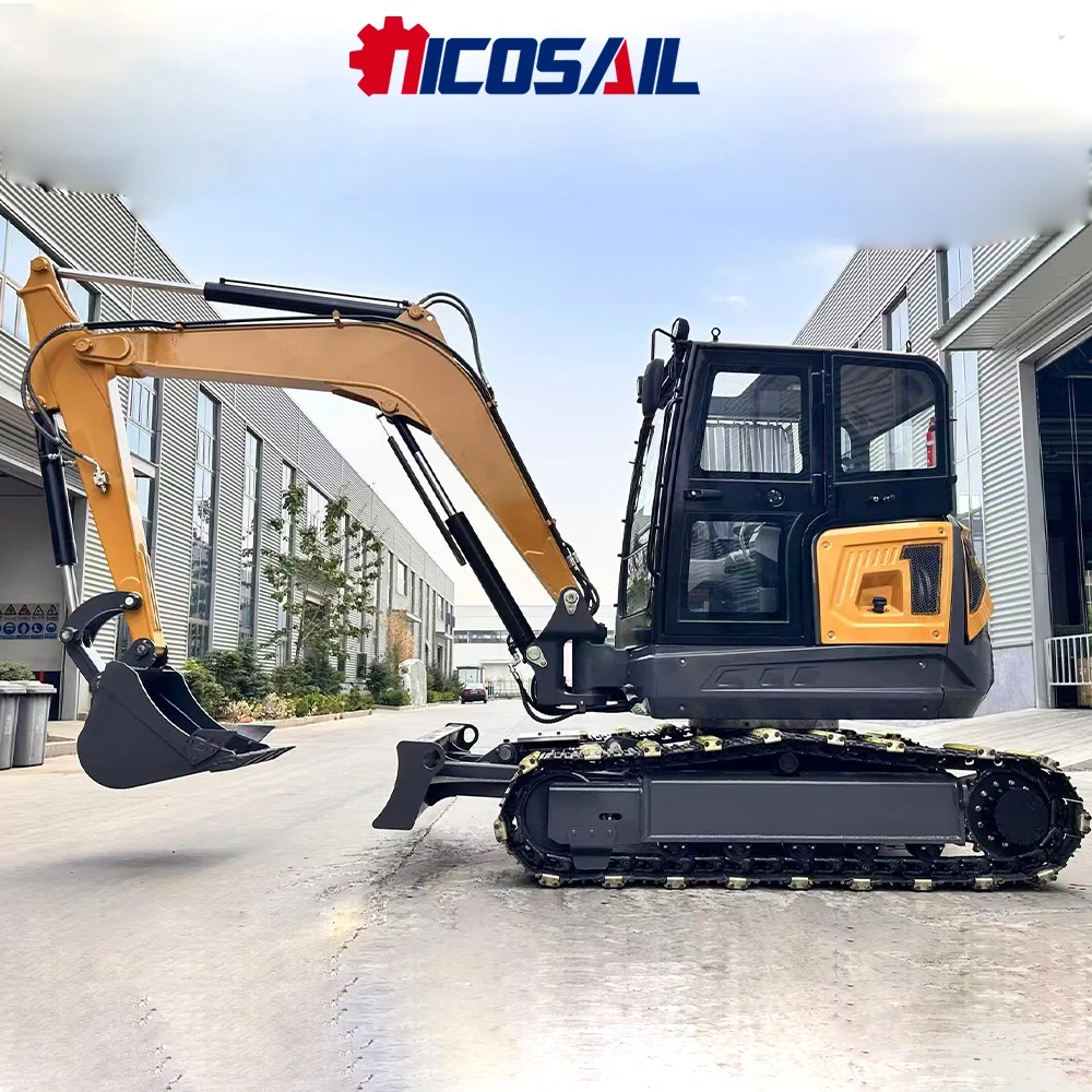 

6.5-ton 6600kg engineering excavator wear-resistant for infrastructure demolition backfilling graded rock crushing operation