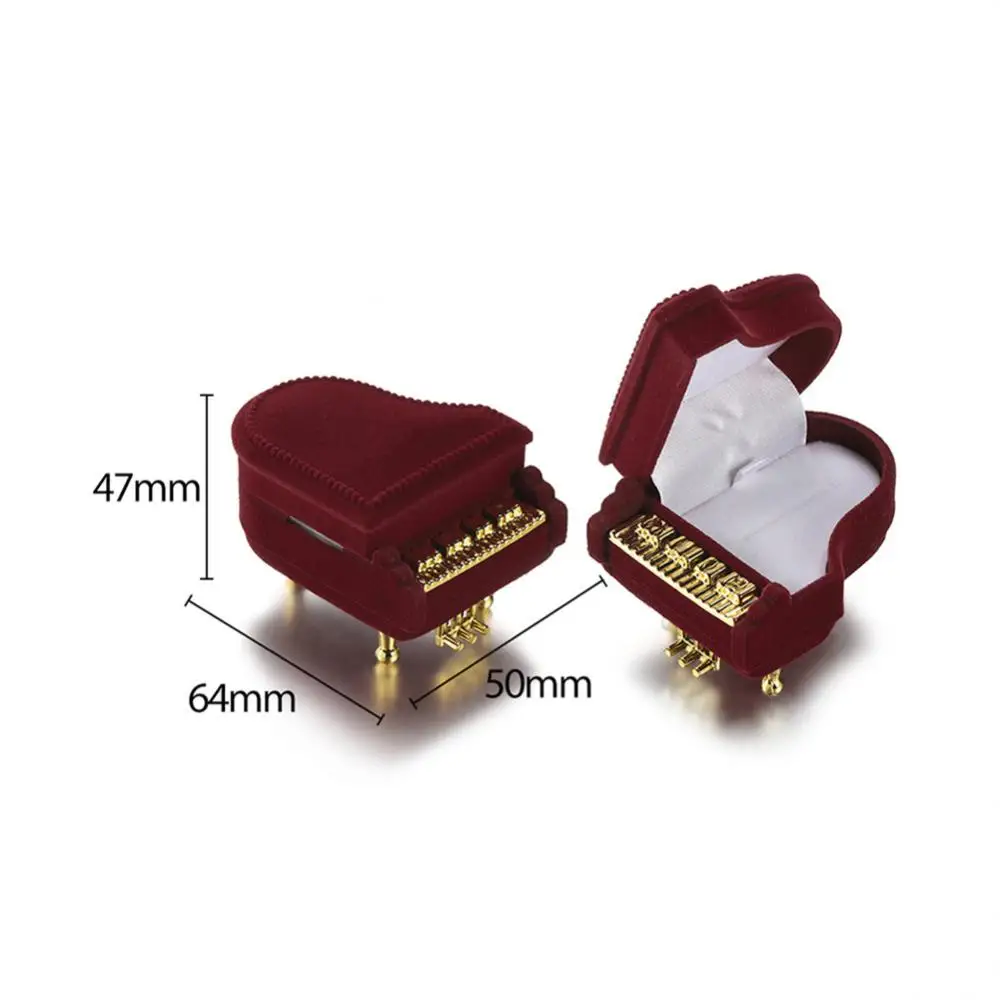 Velvet Jewelry Box Compact And Exquisite Convenient Opening And Closing Polychrome Flocking Box For Earrings Necklace Bracelet