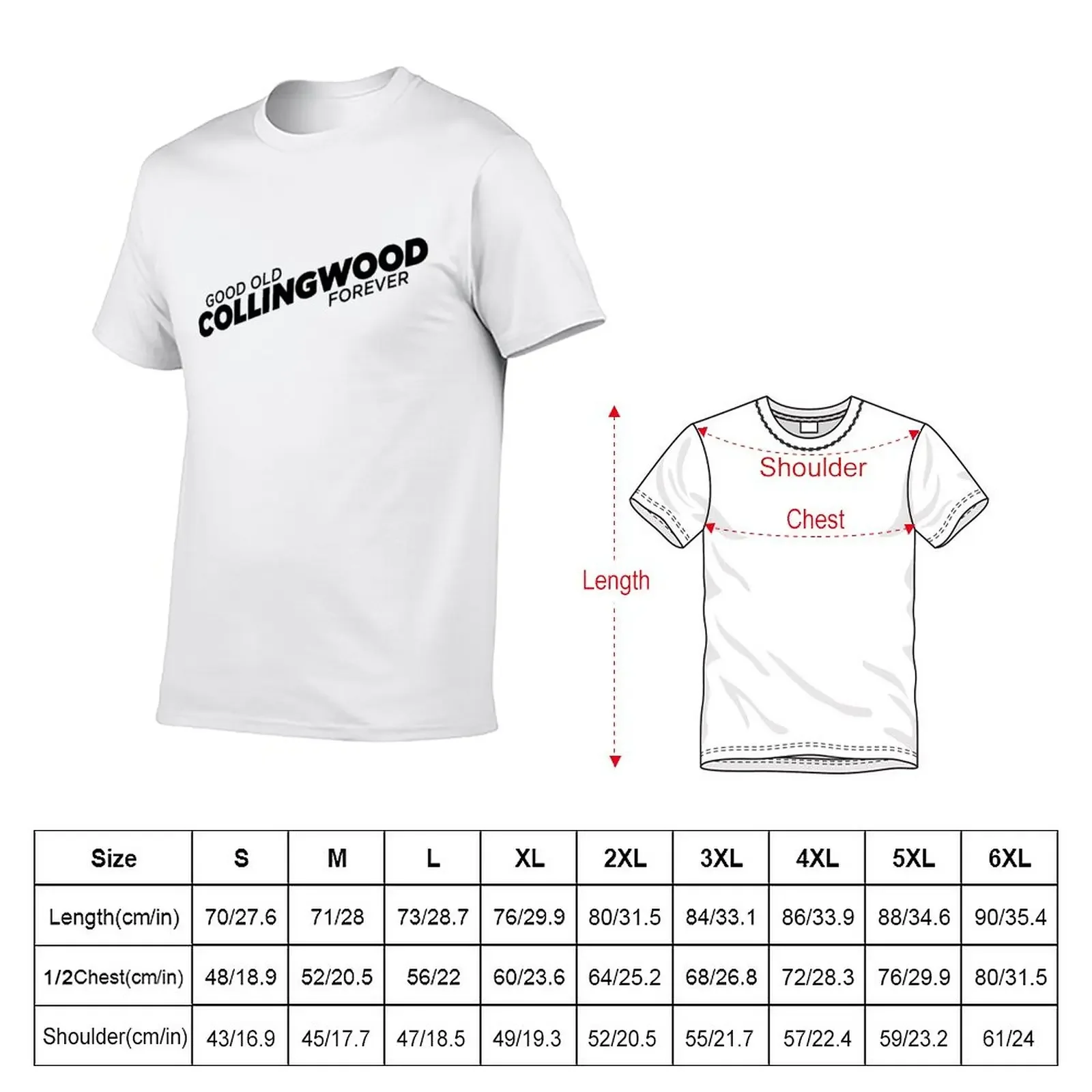 New Good Old Collingwood, Forever T-Shirt anime boys t shirts Short sleeve tee plain white t shirts men