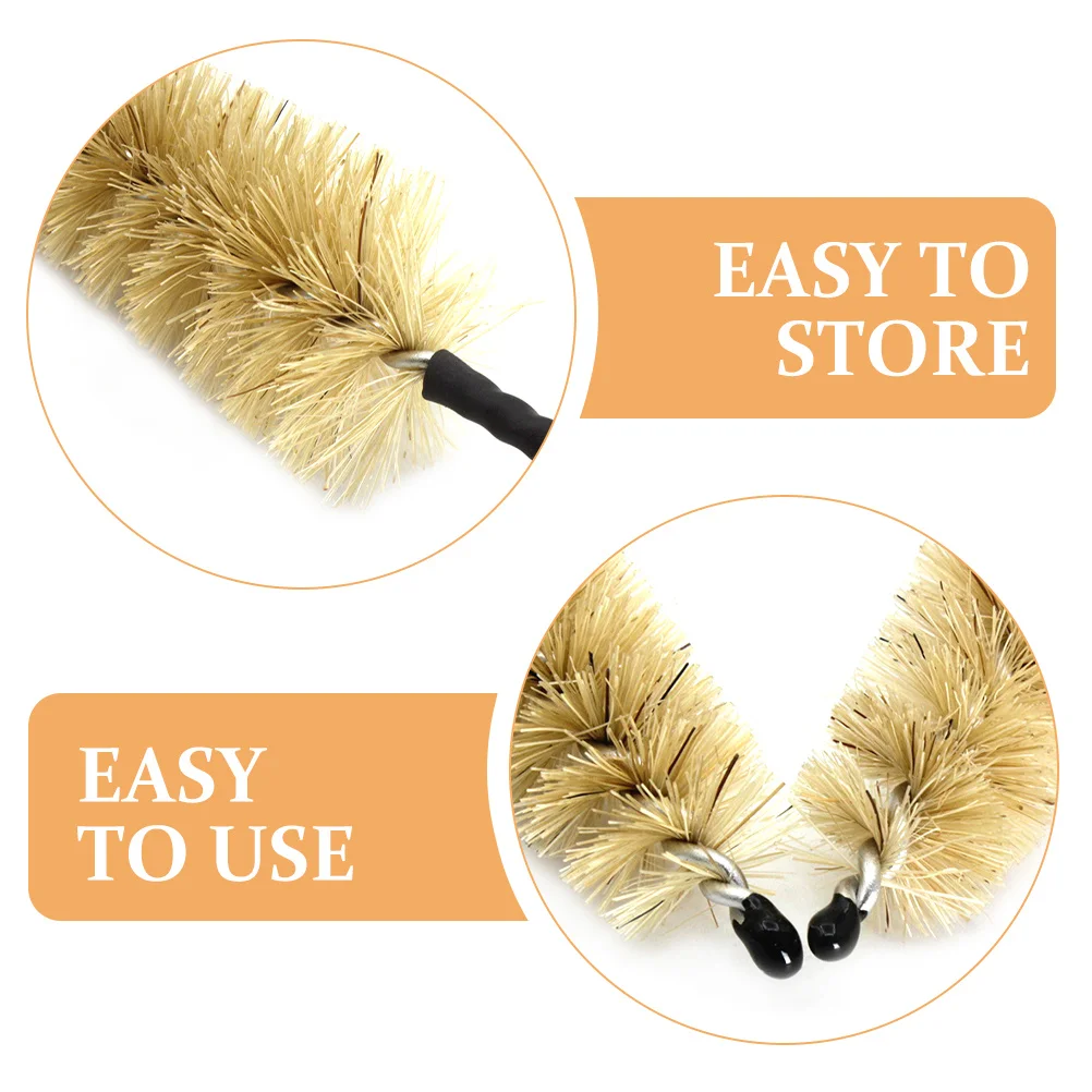 

2Pcs Flute Cleaning Brush Mouthpiece Cleaner Durable Portable Lightweight Instrument Maintenance Tool Sax Flute Cleaning Brush