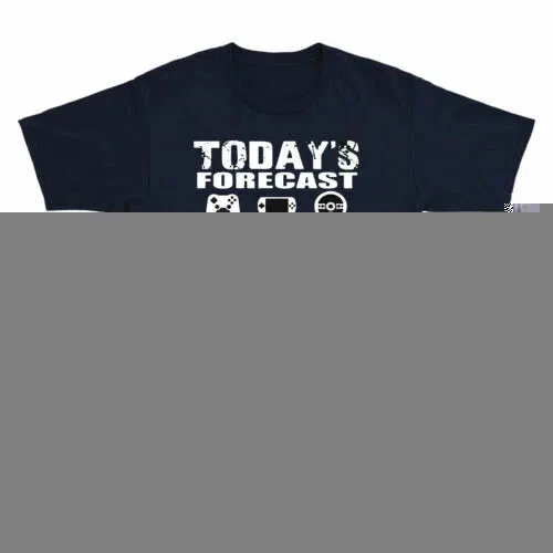 Today's Forecast Gaming With A Chance Of Drinking Funny Beer Gamer Cotton Tee