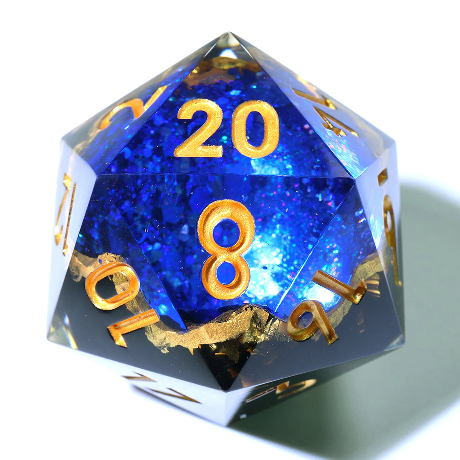 

33MM Polyhedral RPG D20 For Board Games Role Playing Table Game,DND Chonk D20 Gift,Resin Sharp Edge D20-G4