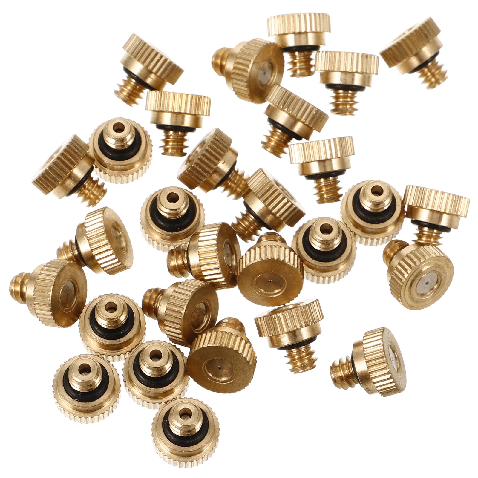 30 шт. насадка для тумана, латунь 0,3 мм, герметичное самозапечатывающееся уплотнительное кольцо, распылительные насадки для мелкого тумана для систем наружного охлаждения, пыль