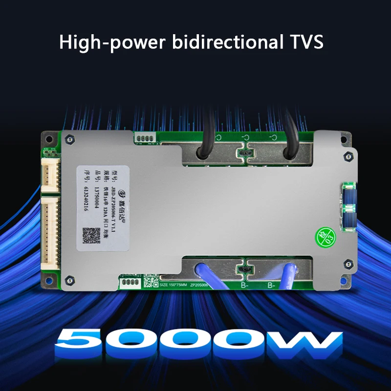 낙하 방지 리튬 이온 NMC BMS 밸런스 보드, JBD 16S 17S 20S 48V 60V 72V 60A 80A 100A 120A 150A Lifepo4