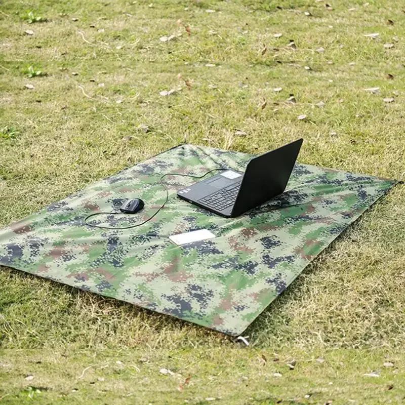 

New 100x145cm Outdoor Pocket Picnic Camping Waterproof Moisture Mat Camouflage Beach Blanket Folding Cover Bedding