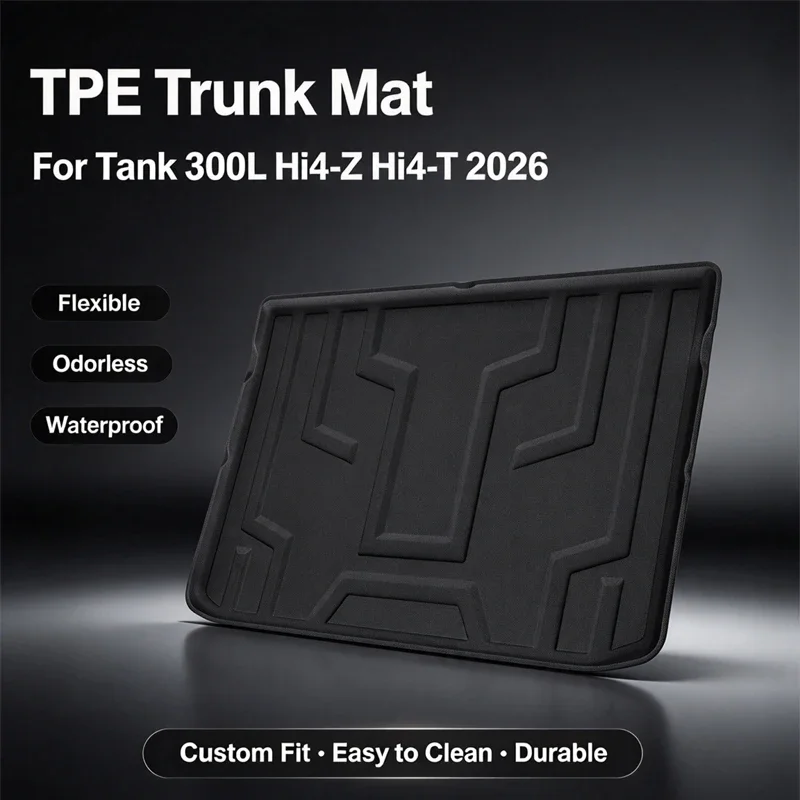 For Tank 300L Hi4-Z Hi4-T 2026 Eco-Friendly TPE Trunk Mat Non-Slip Dustproof Car Cargo Liner Auto Interior Accessories