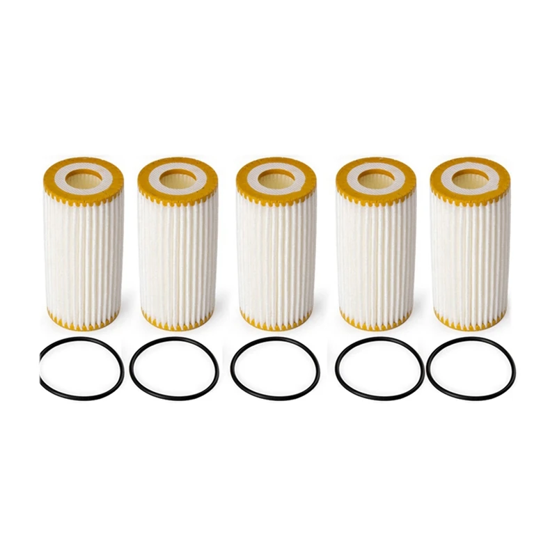 5Set Oil Filter 06L115562B For  Q7 4M 2Nd 2.0 40TFSI 45TFSI Quattro 2016-2020 CYMC CYRB 06L115466C 4MB