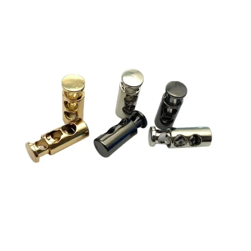 10pcs Zinc Alloy Cord Locks Smooth Plating Metal Cordlocks Spring Adjustable Buckles Clothing Accessories