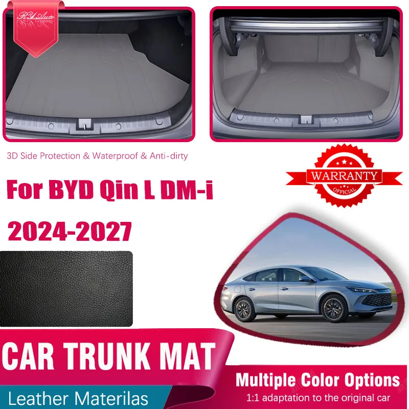 

Коврики в багажник для BYD Qin L DM-i, Seal 6 DM-i 2024-2027, седан, кожаные, для хранения, защитные, внутренние, автоаксессуары