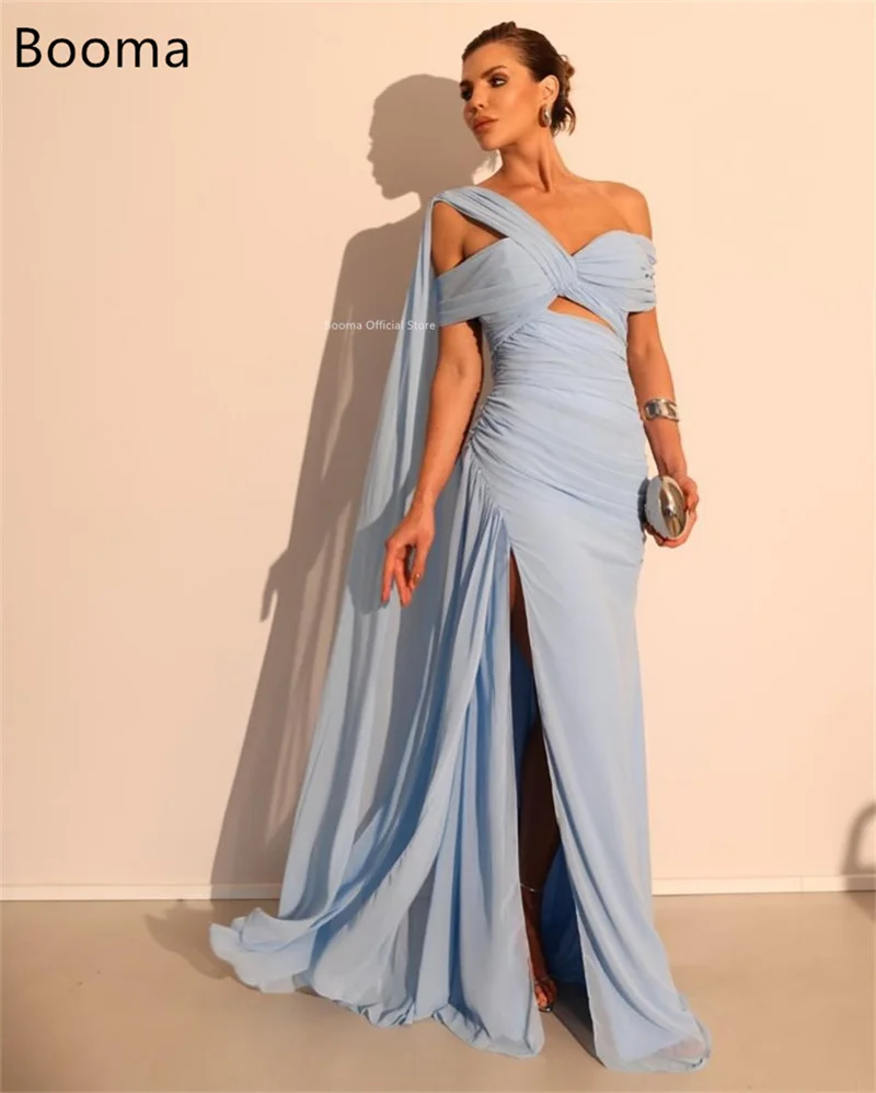 Booma Mermaid Simple Evening Dresses Pleat Long Sleeveless Formal Dresses for Women Elegant Prom Gowns Custom Made 2025 image 4