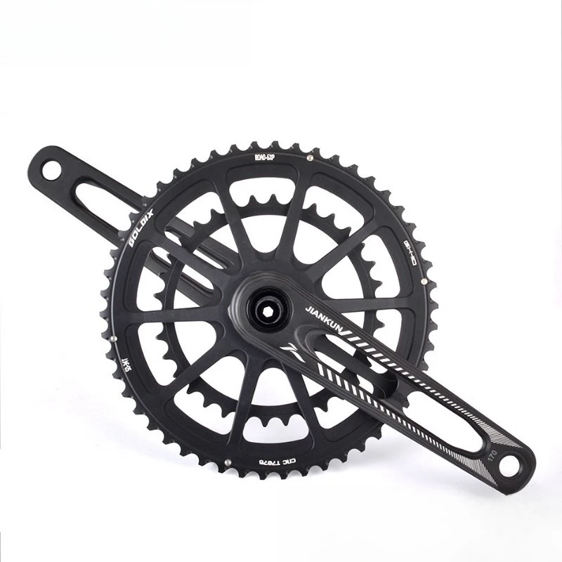 

Road Bike Crankset 10 11 Speed 50 34T 53 39T Double Chainring For Mountain Road Bicycle Hollow Crank Arm Set Parts