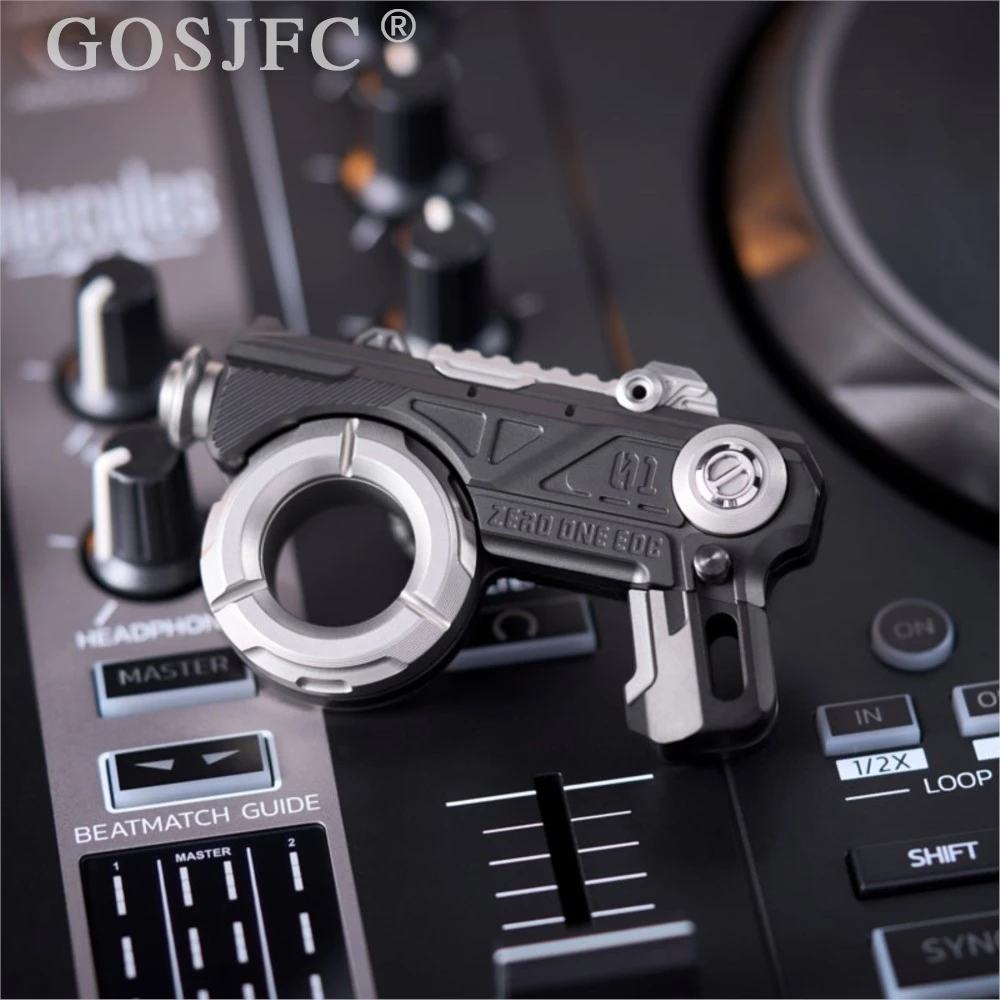 

01EDC Time Knight Mechanical Finger Ring Multifunctional Toy Pressing Figet Stress Relief Toy