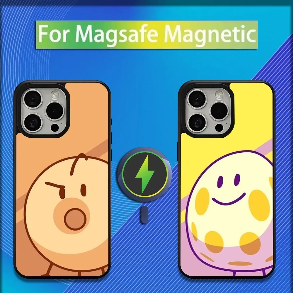 Bfdi Battle For Dream Island Phone Case For iPhone 16,15,14,13,12,11,Plus,Pro,Max,Mini Magsafe Magnetic Wireless Charging