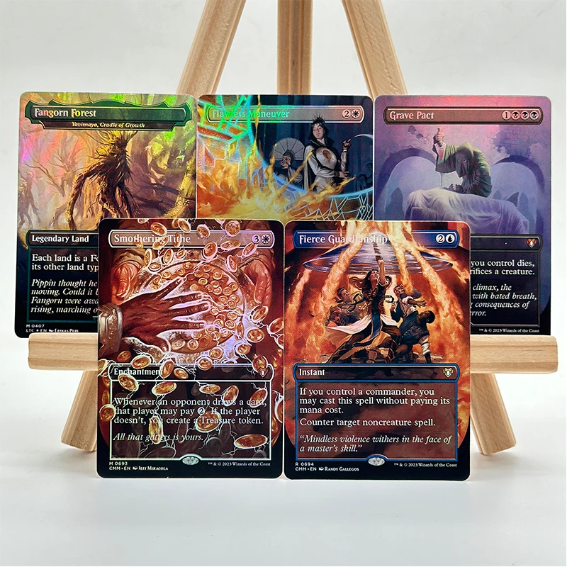 

Набор для самостоятельного изготовления коллекционных карт Magic The Gathering: Smothering Tithe, Grave Pact, Color Flash – Игрушки-подарки для коллекционирования карт