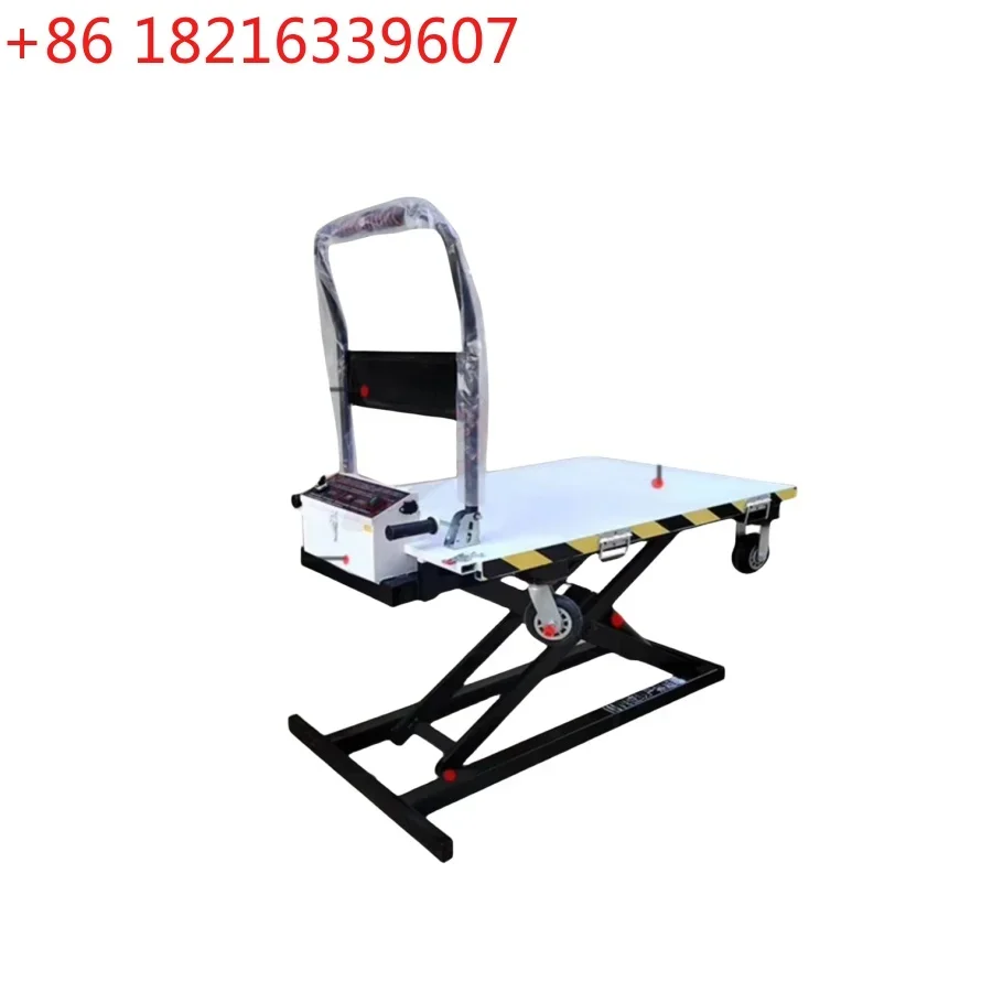 TAO Portable Electric Scissor Slide Rail Mobile Cart Hydraulic Lift Hotel Loading and Unloading Cargo Manual Loading Lift Platfo