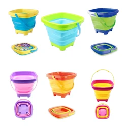 Children Beach Toys Kids Play Water Toys Foldable Portable Sand Bucket Summer Outdoor Toy Beach Play Sand Water Game Toy for Kid