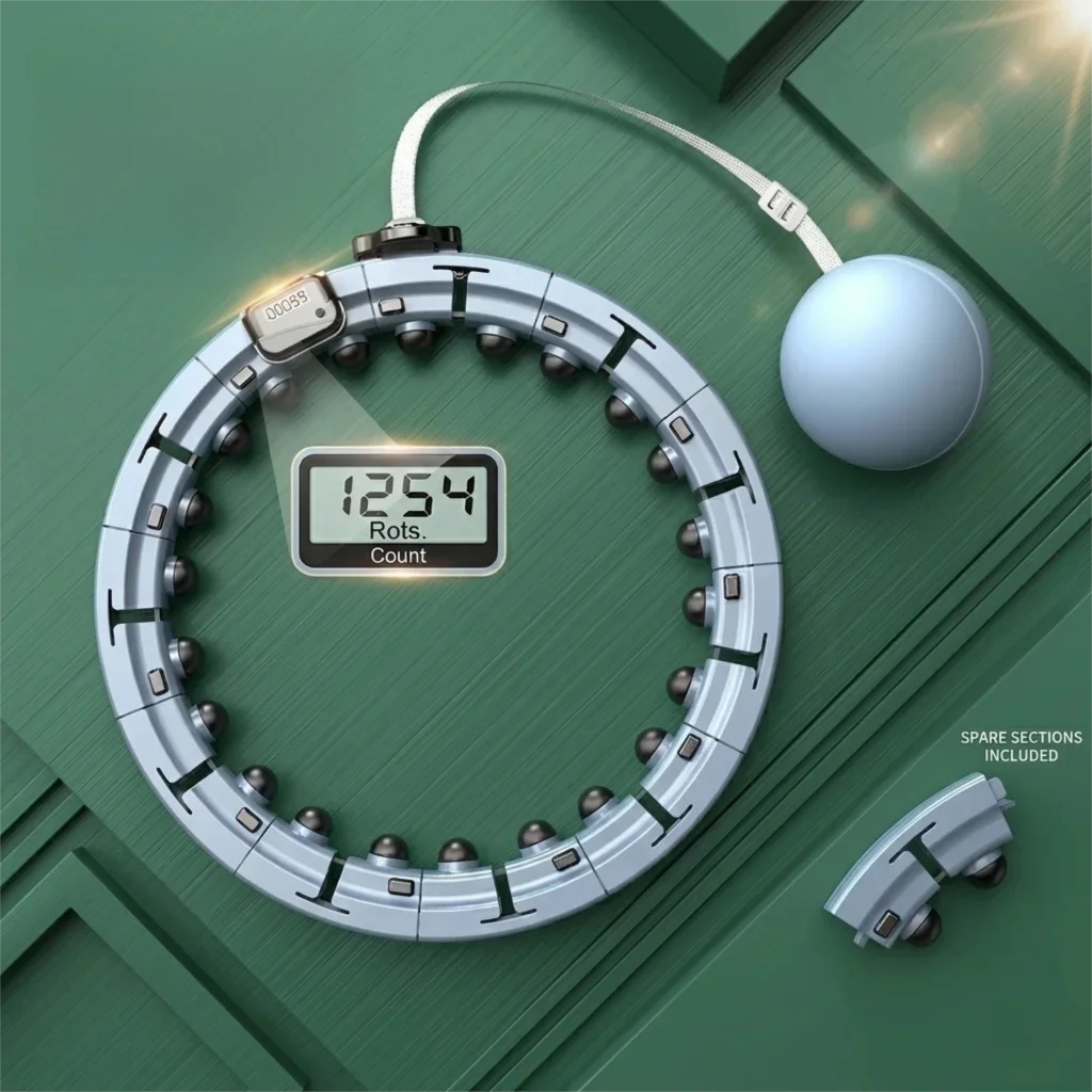 smart-weighted-fitness-hoop-for-women-men-detachable-silent-exercise-hoop-with-massage-balls-adjustable-waist-slimming-hoop