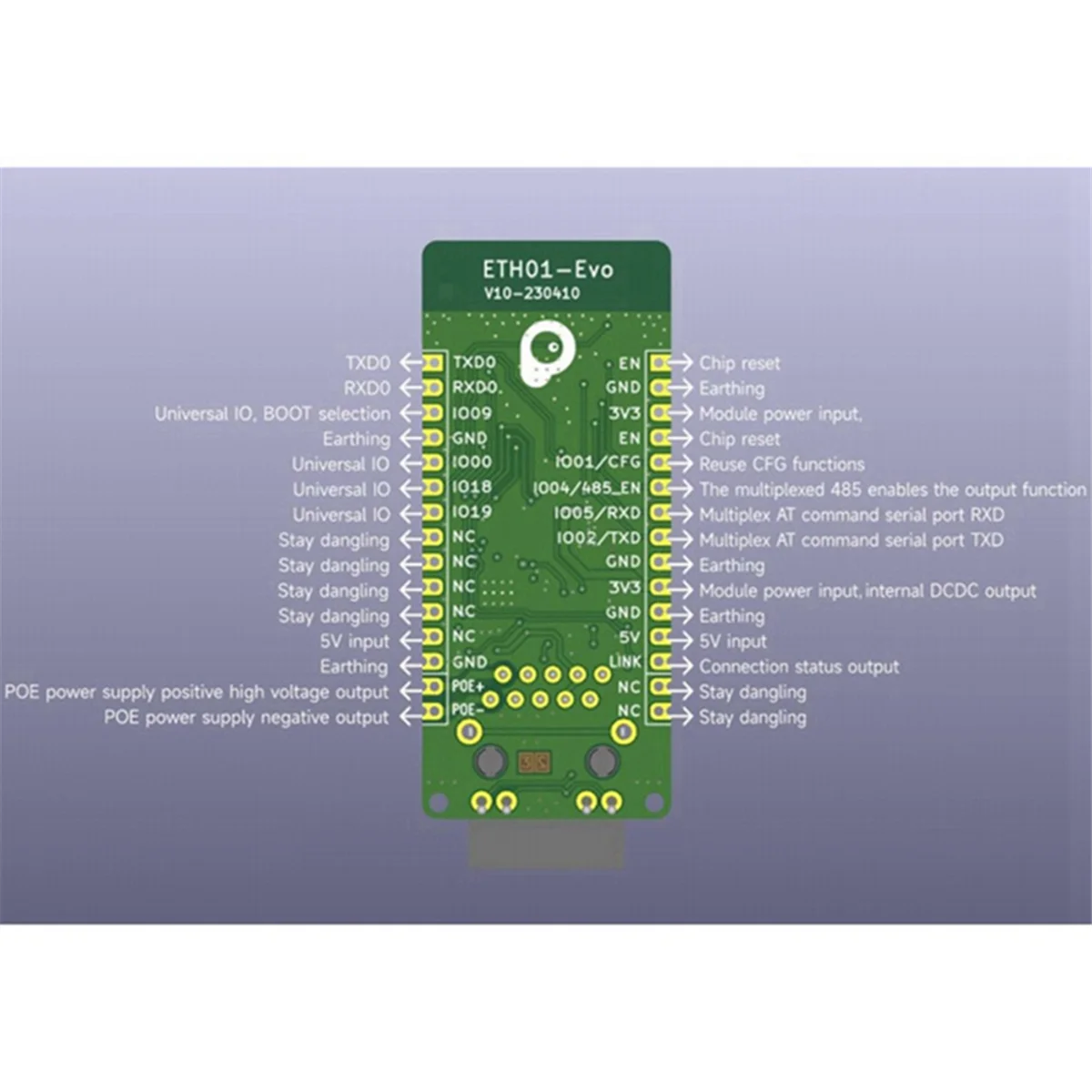 ETH01-EVO 온보드 ESP32-C3 개발 보드, 이더넷 와이파이 블루투스, IoT 게이트웨이, 편리한 모듈, 3-in-1