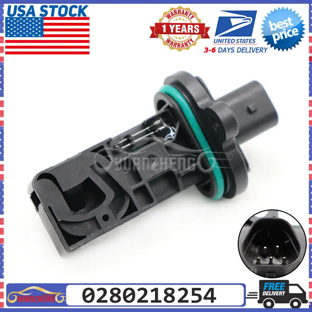 0280218254 Mass Air Flow Meters Sensor 11301682 For Cadillac ELR Vauxhall Opel Astra J Corsa D Zafira Chevrolet Cruze Sonic