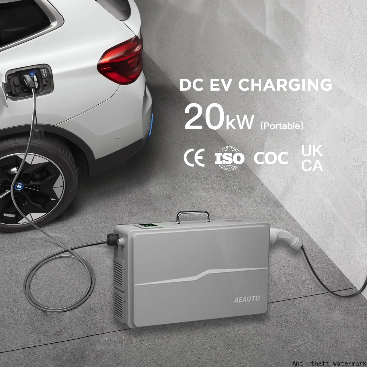 2024 Popular CCS1 CCS2 20KW Portable Dc Ev Charger Ccs Type2 Station for High Quality DC Movable Fast Charging