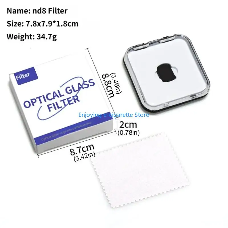 Objektivfilter Kamera CPL/ND8 ND16 ND32/Schwarz Soft Protector Filter für Action Y4QF – Detail 6
