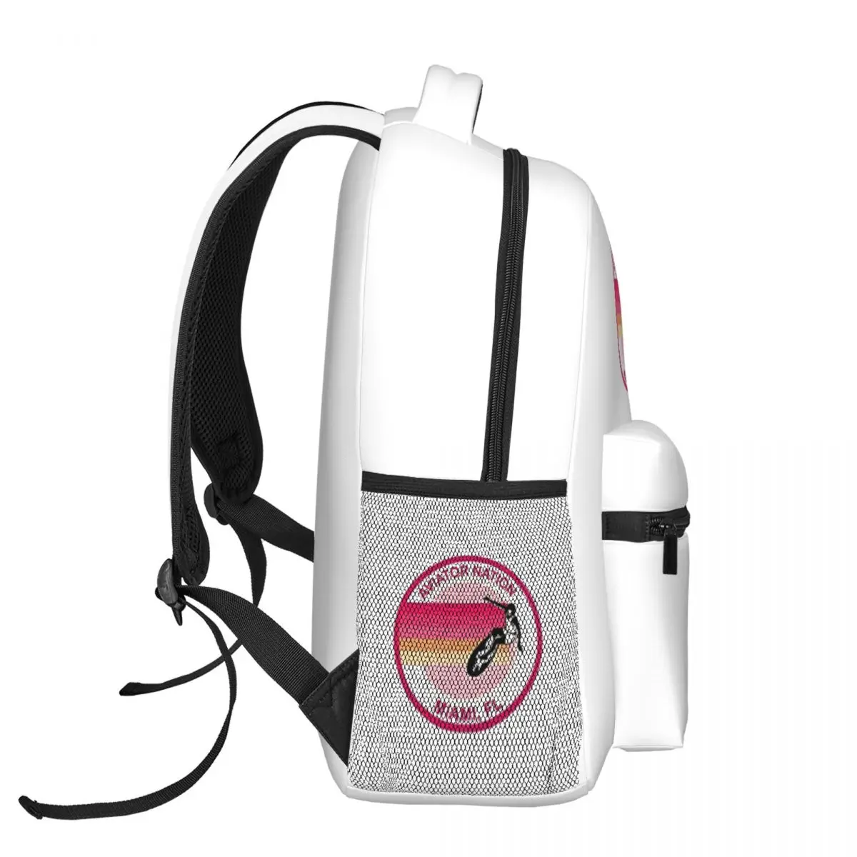 Aviator Nation Logo Roze bedrukte lichtgewicht casual schooltas voor school, buiten, winkelen, kantoor 16in