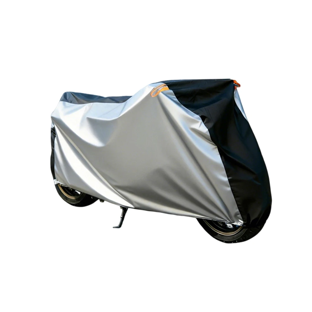 190T Waterproof Sun-Resistant Motorcycle Cover Designed for Complete Body Coverage Including Handlebars and Mirrors
