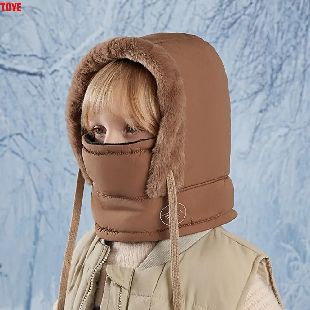 

Keep Warm 3-in-1 Winter Cycling Hat Fleece Lining Cold Resistant Warm Scarf Face Mask Velvet Head Cover Lei Feng Hat Outdoor