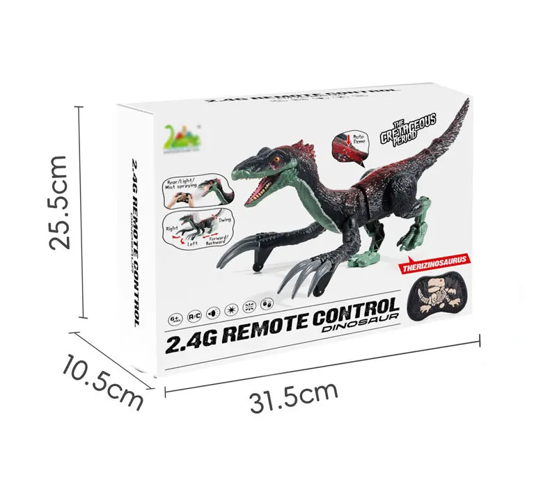 

Большой распылитель с дистанционным управлением, радиоуправляемая игрушка-динозавр, имитация серпа, дракона, модель животного, прогулочный велоцираптор, детский подарок на день рождения