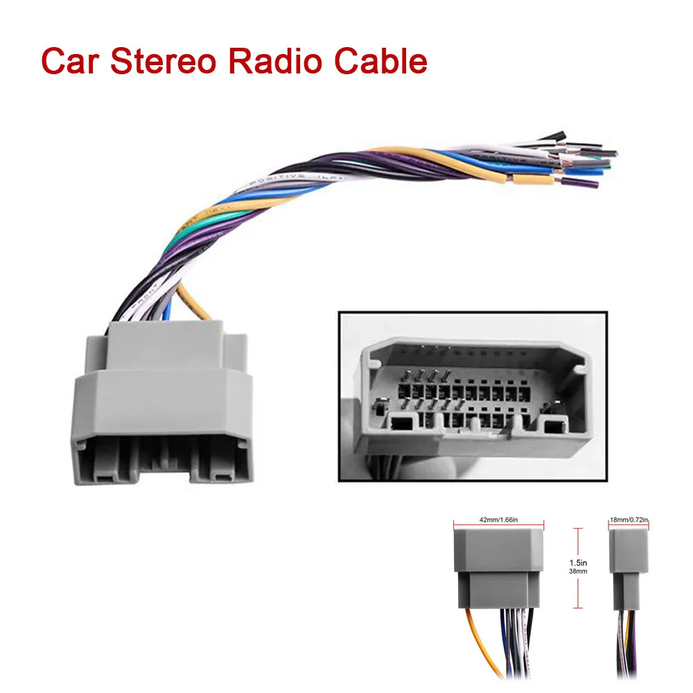 

Car Stereo Radio Cable/Antenna ACC Wire For Jeep For Dodge Wiring Harness Connector Adapter Auto Accessories