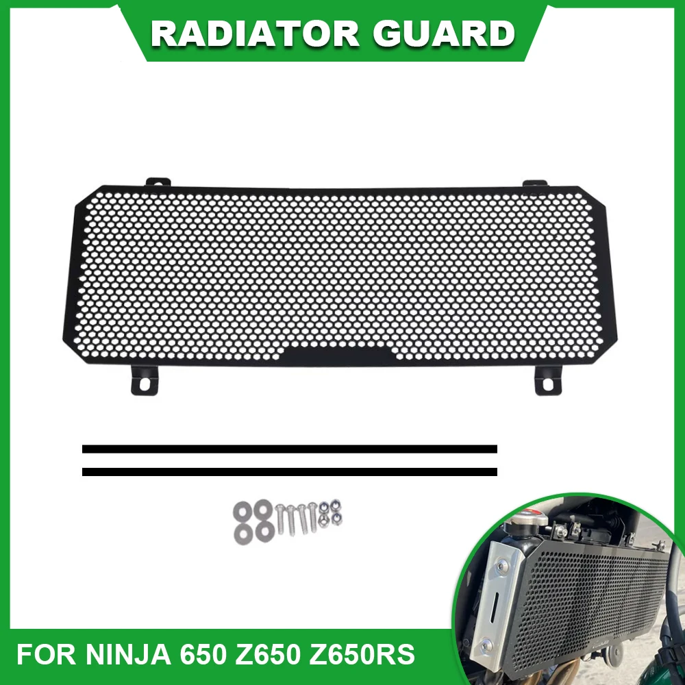 protetor-de-radiador-para-ninja-650-2017-2025-acessorios-para-motocicleta-z650-capa-protetora-para-kawasaki-z650rs-2022-2023-2024-z-650-rs
