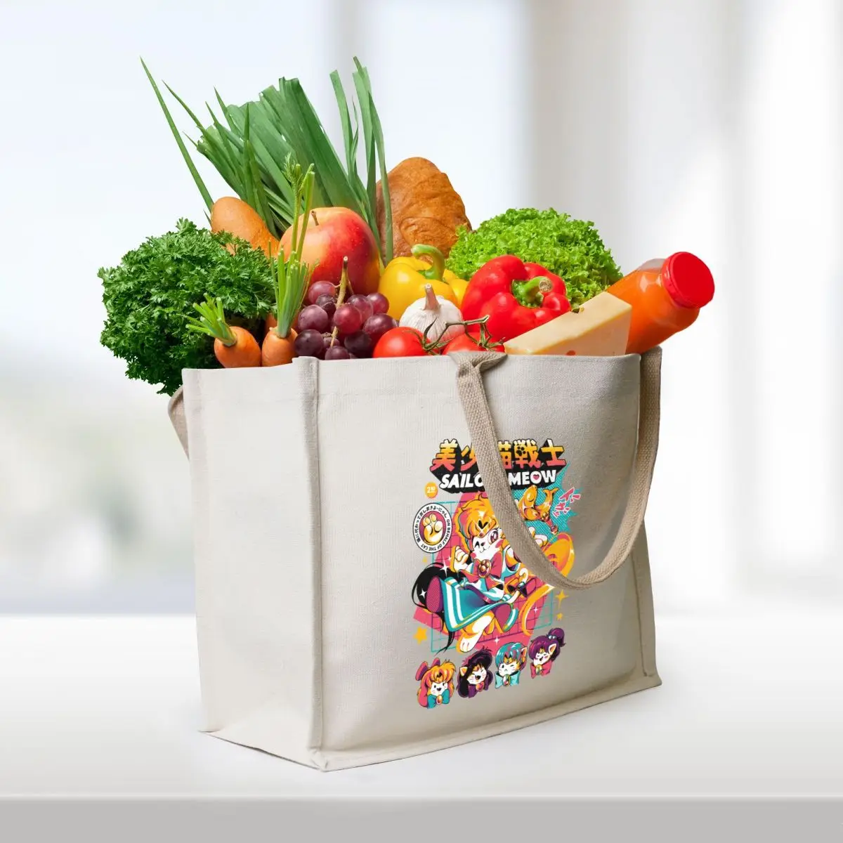 Sailor Meow Tote Bag Lady bags Women's shopper bags woman 2025