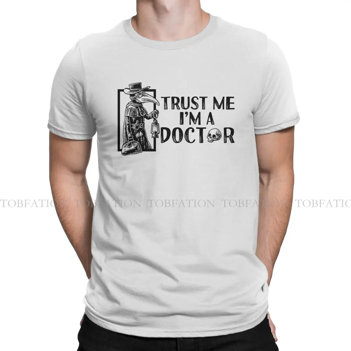 Trust Me I’M A Doctor Steampunk TShirt For Male Plague Doctor Clothing Fashion T Shirt 100% Cotton Homme Printed Fluffy